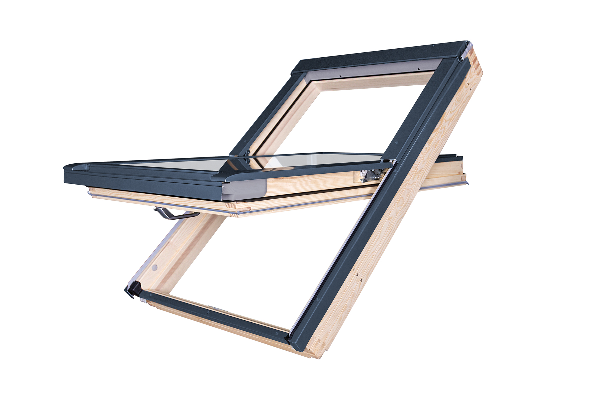 Dřevěné kyvné střešní okno GREENVIEW