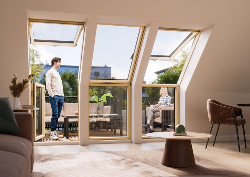 Terasos langas - balkonas - FAKRO